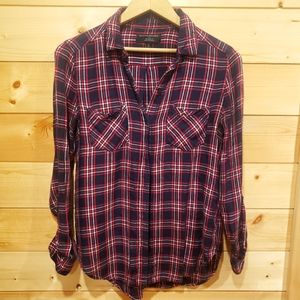 Banana Republic long sleeve plaid